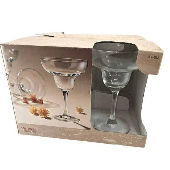 Margarita Glasses Set of 4 11.5 Oz By Furio Contemporary Casuals Clear JJ3801 - Picture 4 of 7